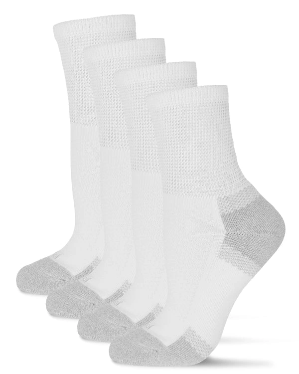 Diabetic Cushioned Quarter Ankle Socks by Me Moí - 2 Pairs